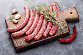 Our finest Hand Made Sausages , Burgers